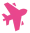 pink cartoon plane
