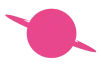 pink cartoon planet